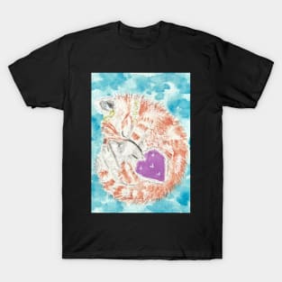 Cute orange tabby kitten art T-Shirt